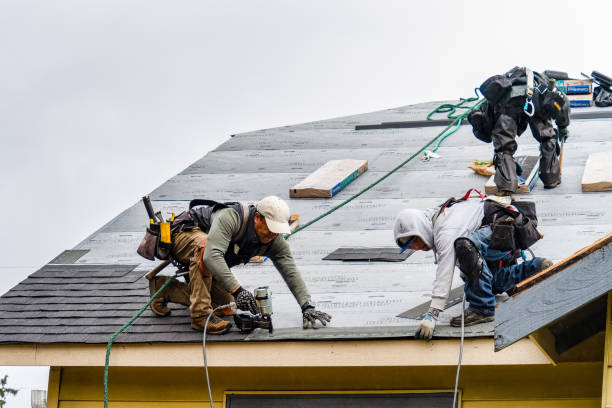 Professional Gutter Installation technician working in Artesia, NM